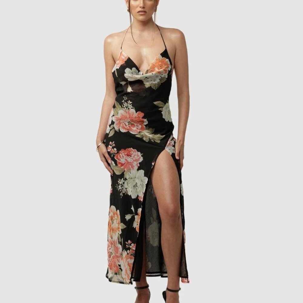 Gorgeous Sexy Jgr and Stn low-back maxi dress - Sz 10